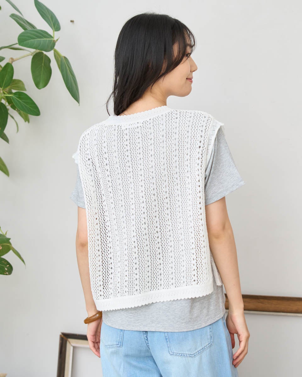 White Labelニットベスト | ゴールデンベアストア