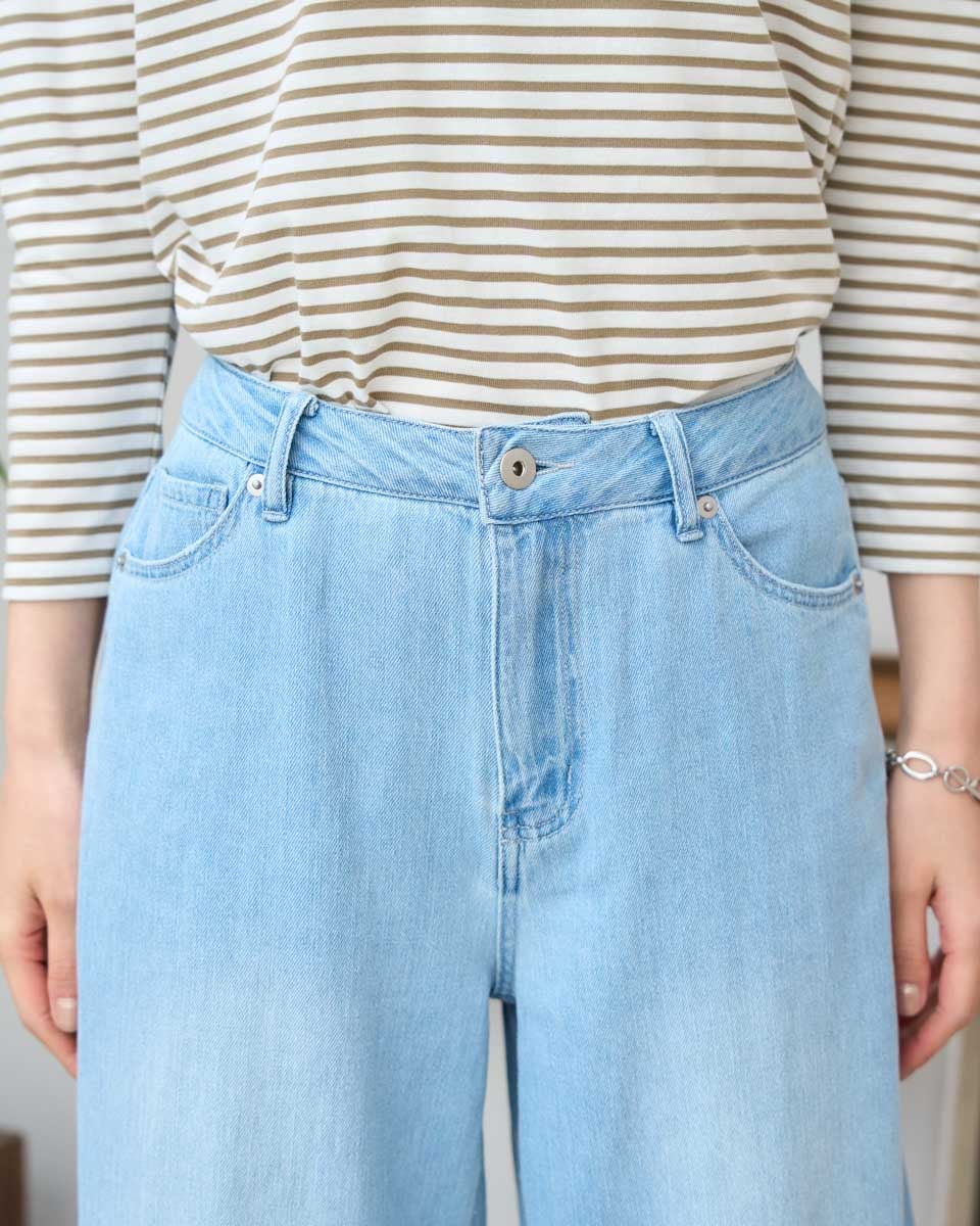 White Labelワイドデニムパンツ | ゴールデンベアストア