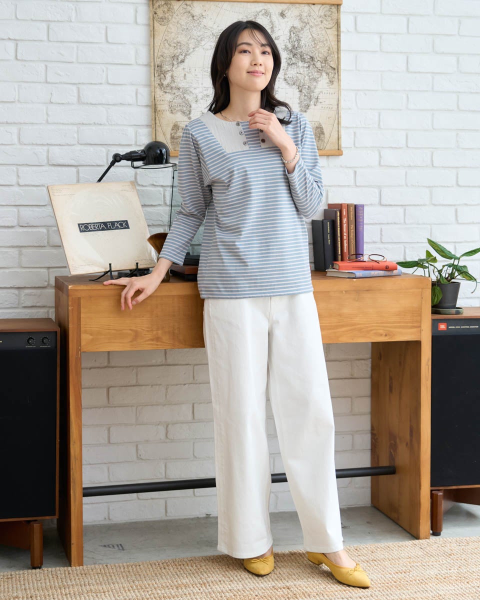 White Labelワイドデニムパンツ | ゴールデンベアストア