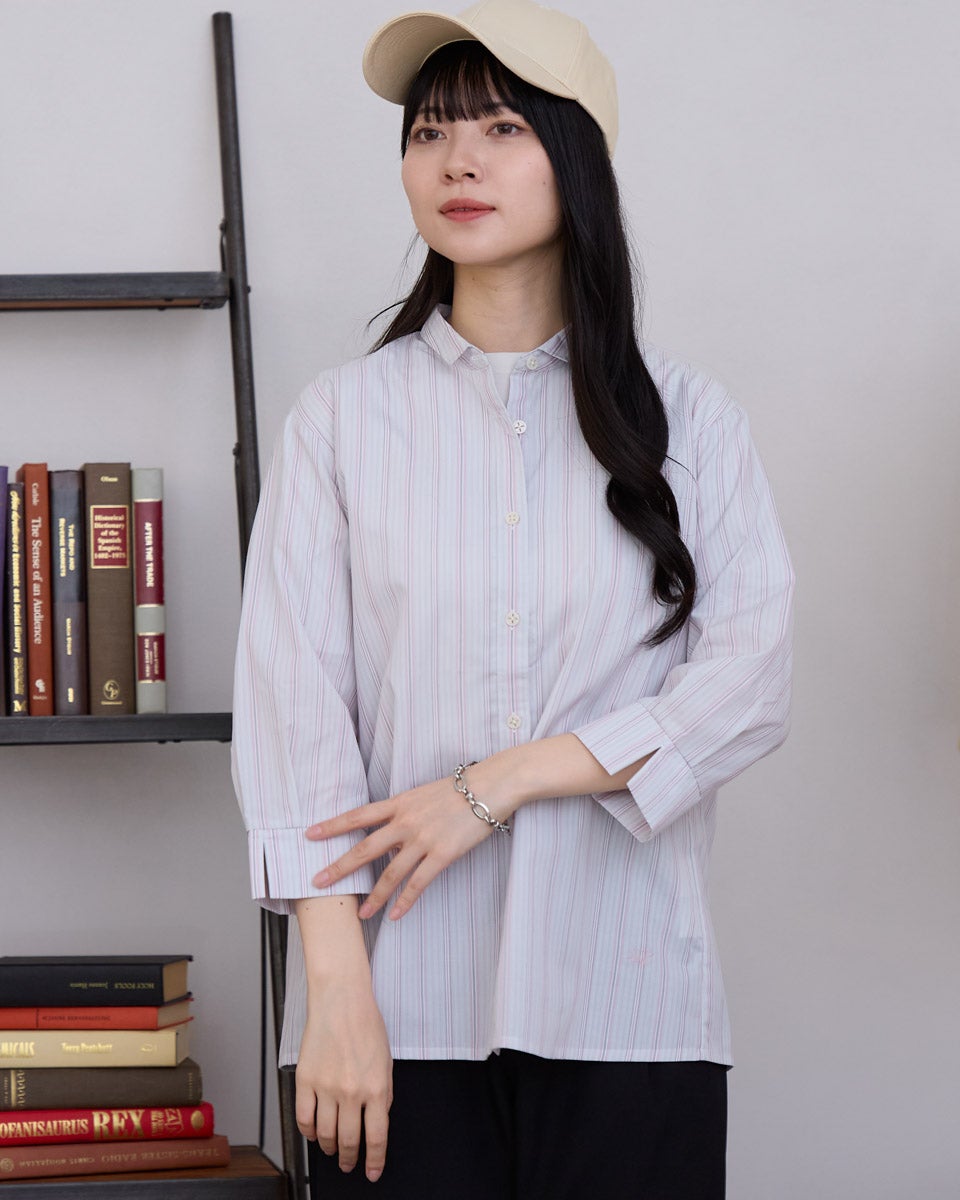 GoldenBear ゴールデンベア 冷感ストライプシャツ