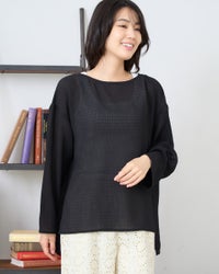 GoldenBear ゴールデンベア PUシャーリングブラウス