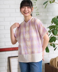 GoldenBear ゴールデンベア チェック切替シャツ