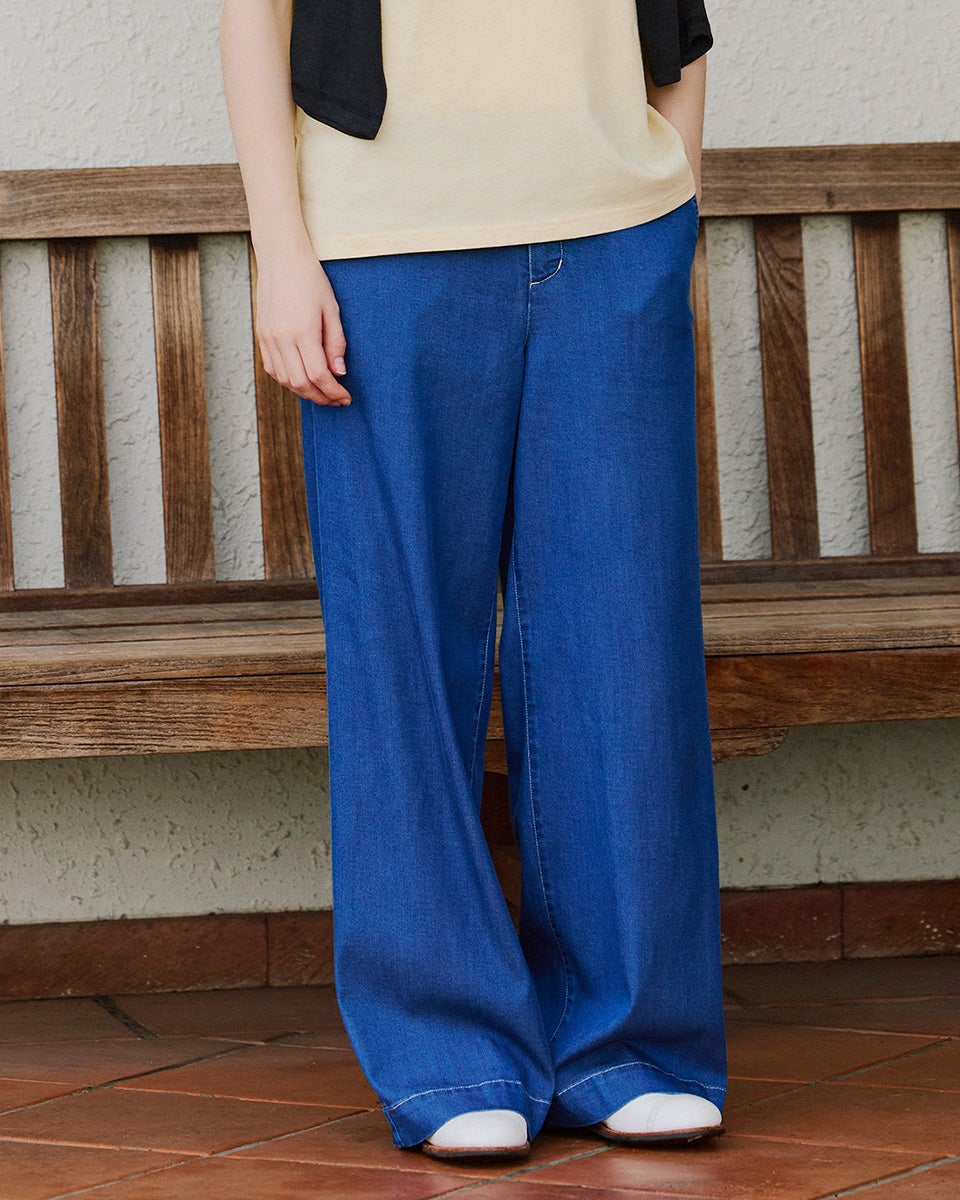 GoldenBear ゴールデンベア テンセルデニムセミワイドパンツ