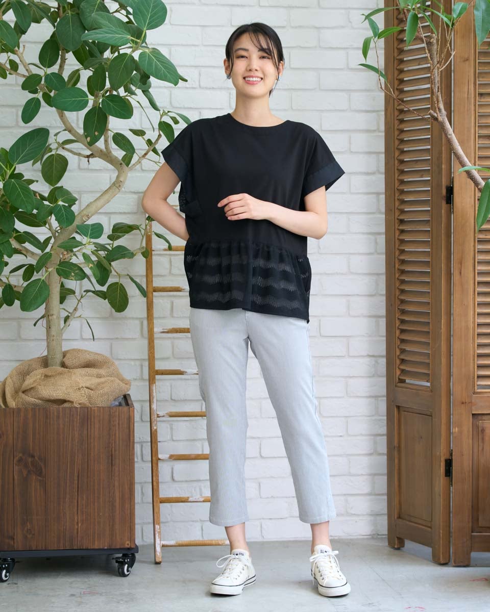 GoldenBear ゴールデンベア ストレッチクロップドパンツ