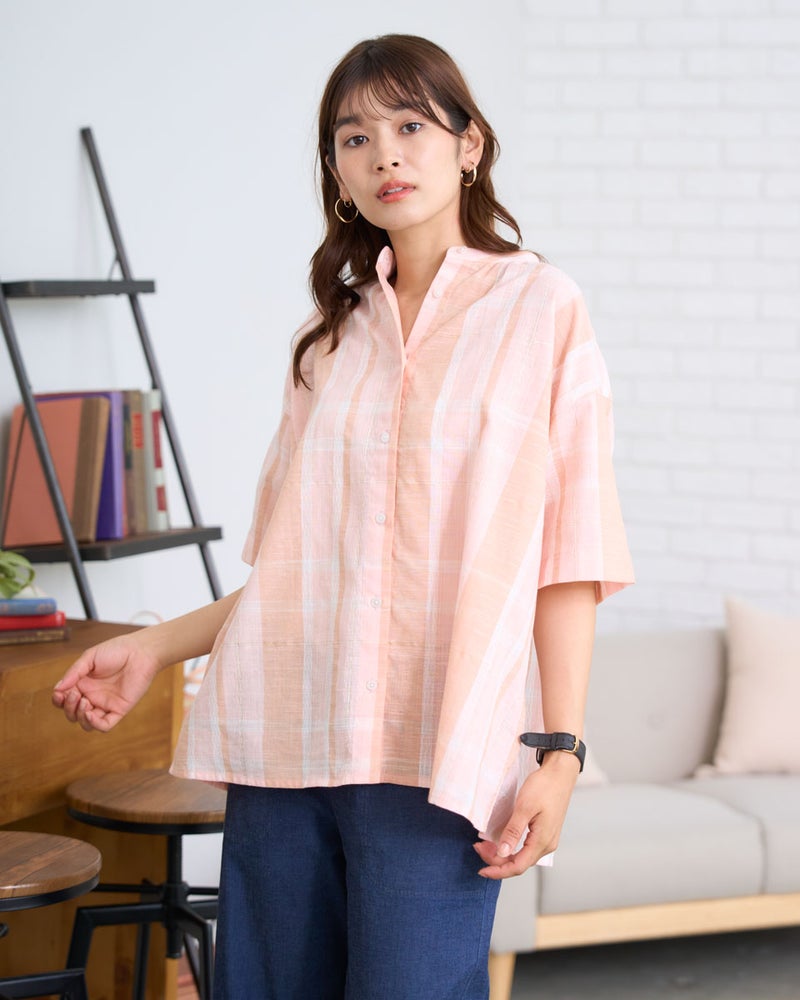 GoldenBear ゴールデンベア ラメチェックシャツ