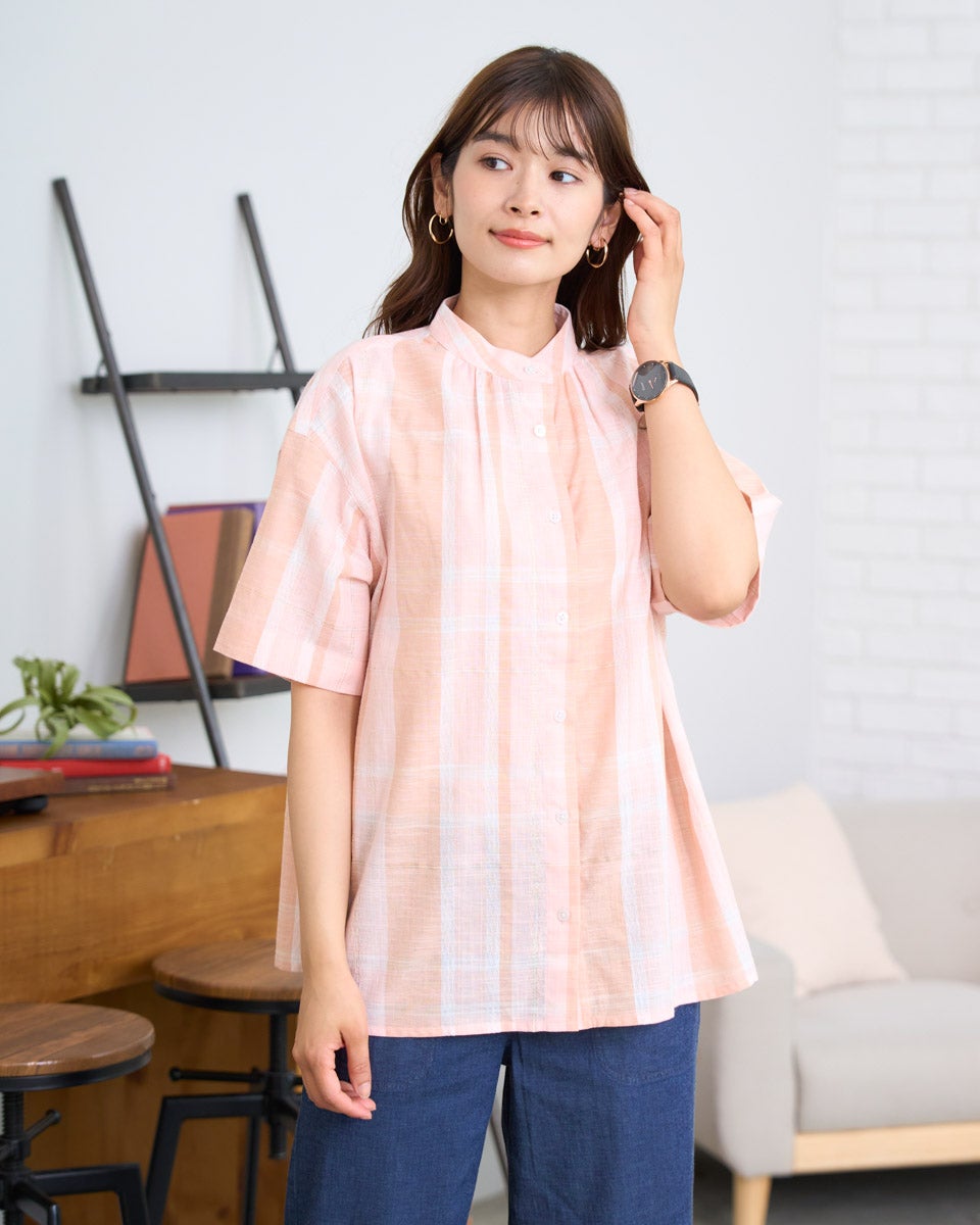 GoldenBear ゴールデンベア ラメチェックシャツ