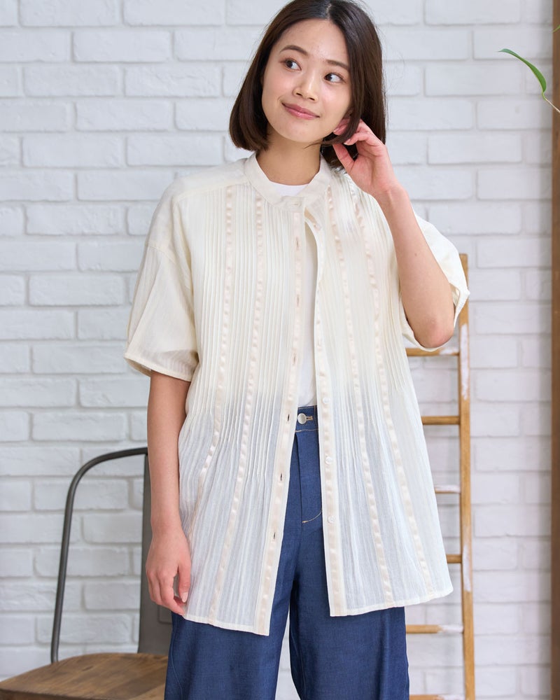 GoldenBear ゴールデンベア タックロングブラウス