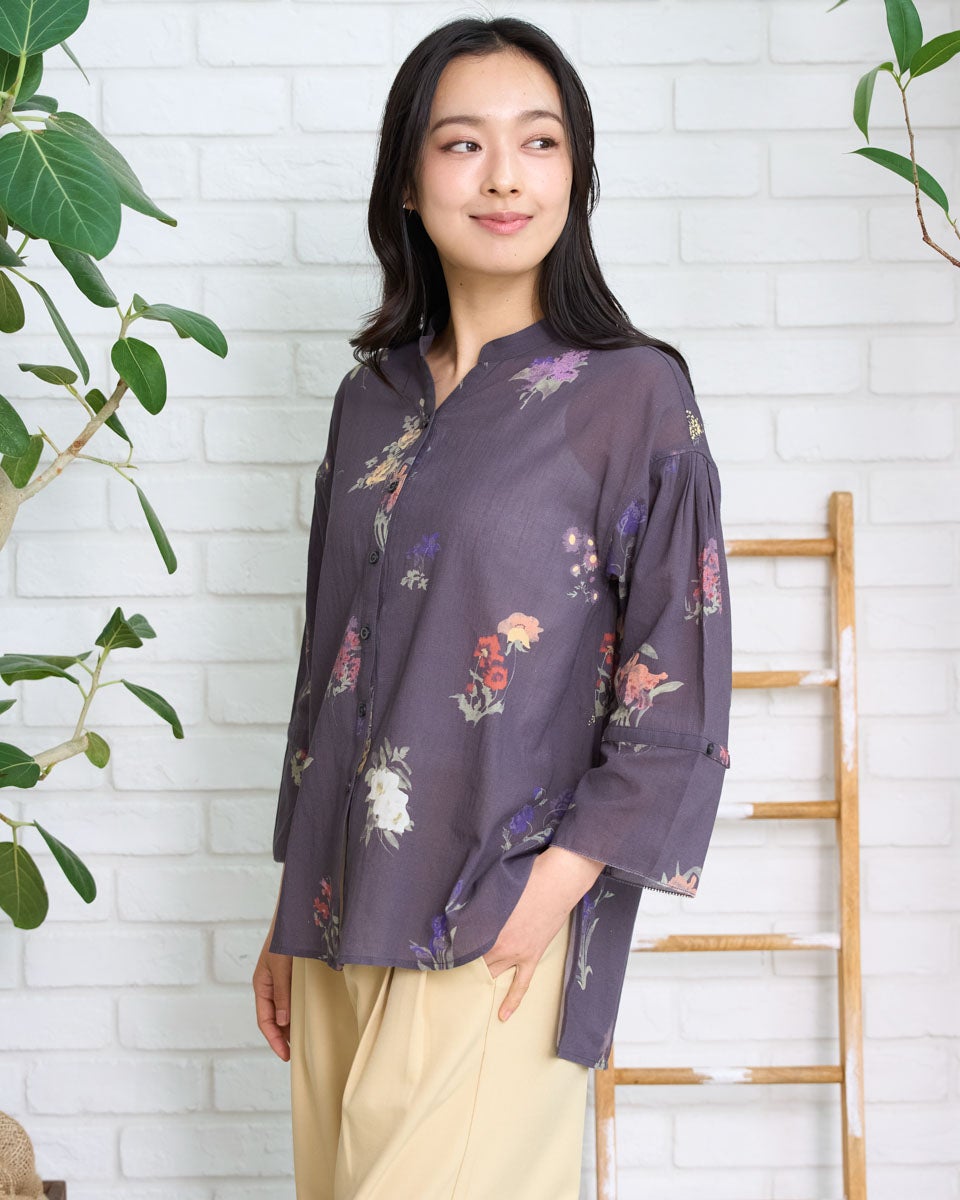 GoldenBear ゴールデンベア オーガニックコットン花柄シャツ