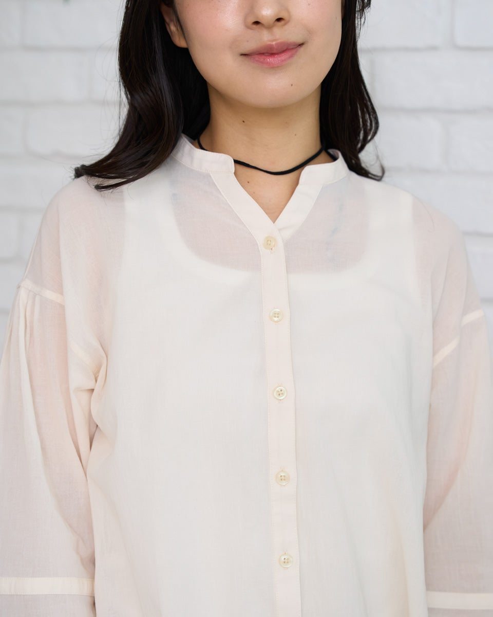 White Labelオーガニックコットン花柄シャツ | ゴールデンベアストア