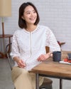 GoldenBear ゴールデンベア レースZIPアップカーディガン