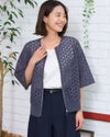 GoldenBear ゴールデンベア レースZIPアップカーディガン