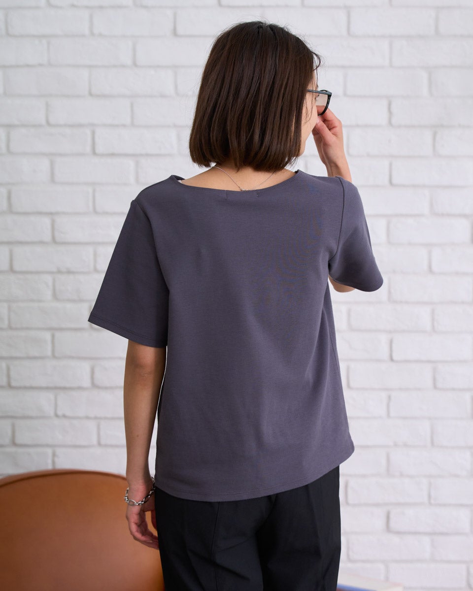 White Labelアシンメトリーネックカットソー | ゴールデンベアストア