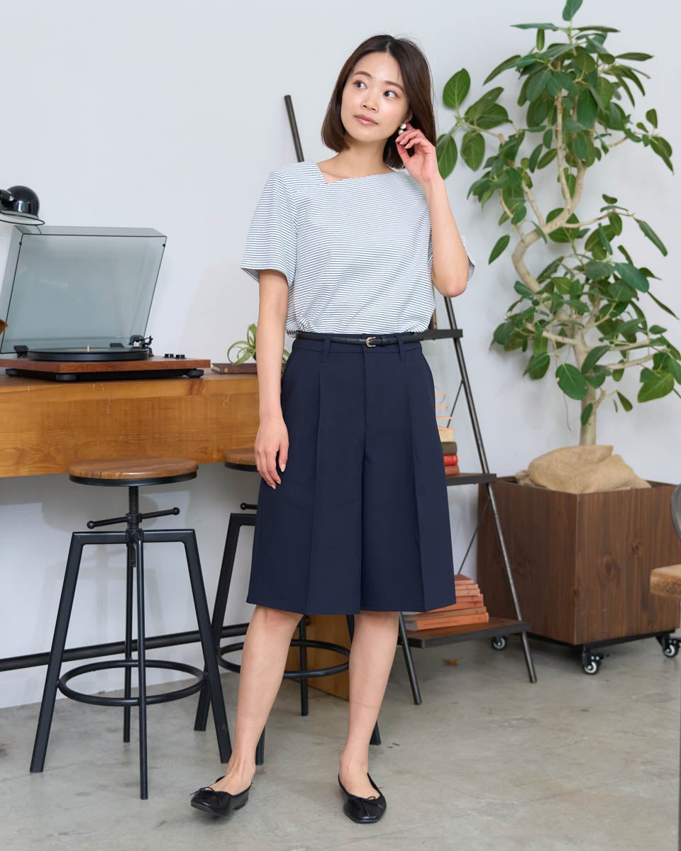 White Labelアシンメトリーネックカットソー | ゴールデンベアストア