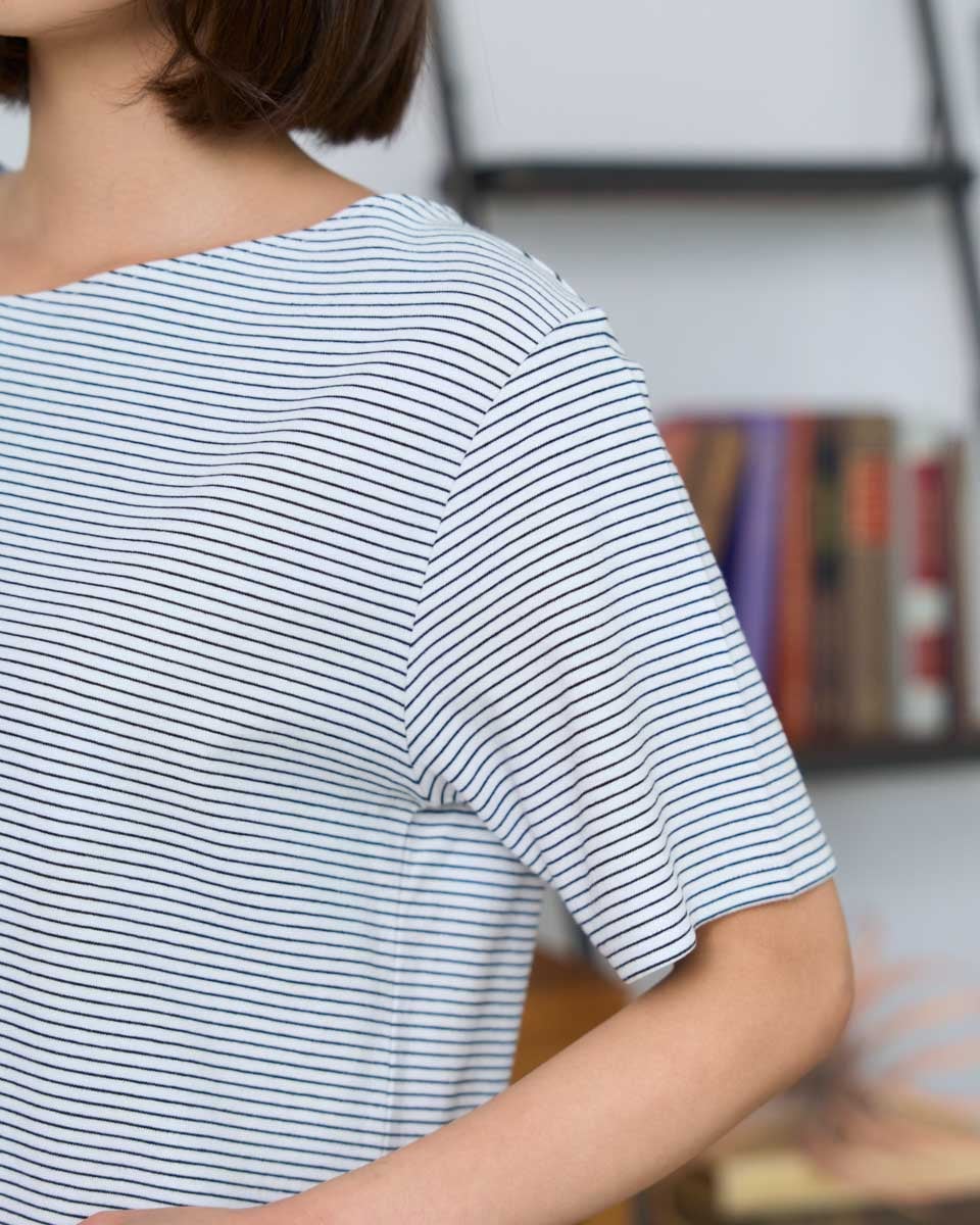 White Labelアシンメトリーネックカットソー | ゴールデンベアストア