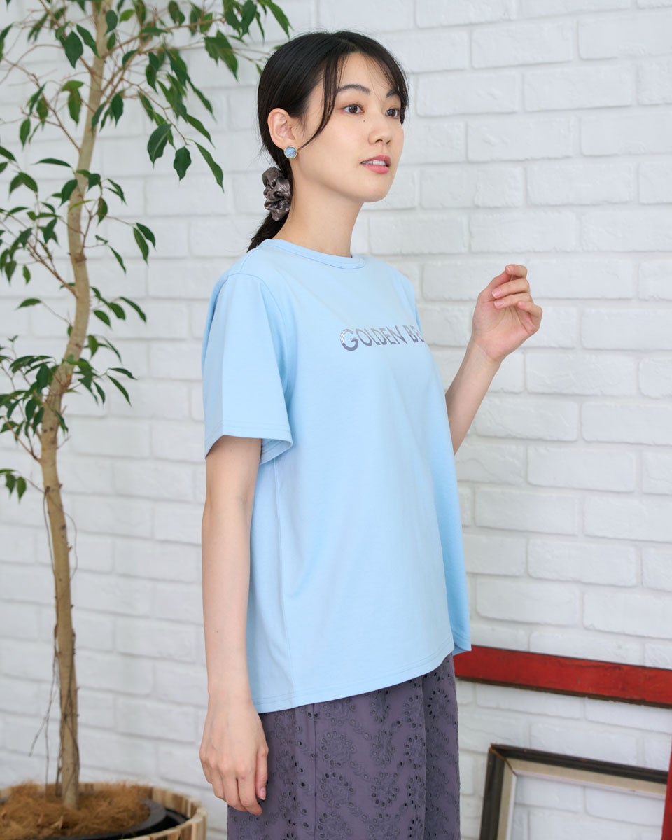 QUEEN SIZE箔プリントTシャツ | ゴールデンベアストア