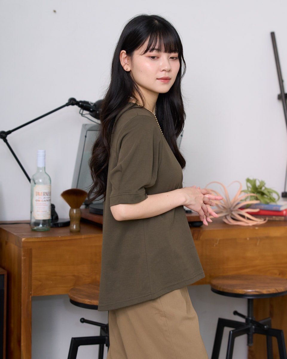 QUEEN SIZE袖タックTシャツ | ゴールデンベアストア