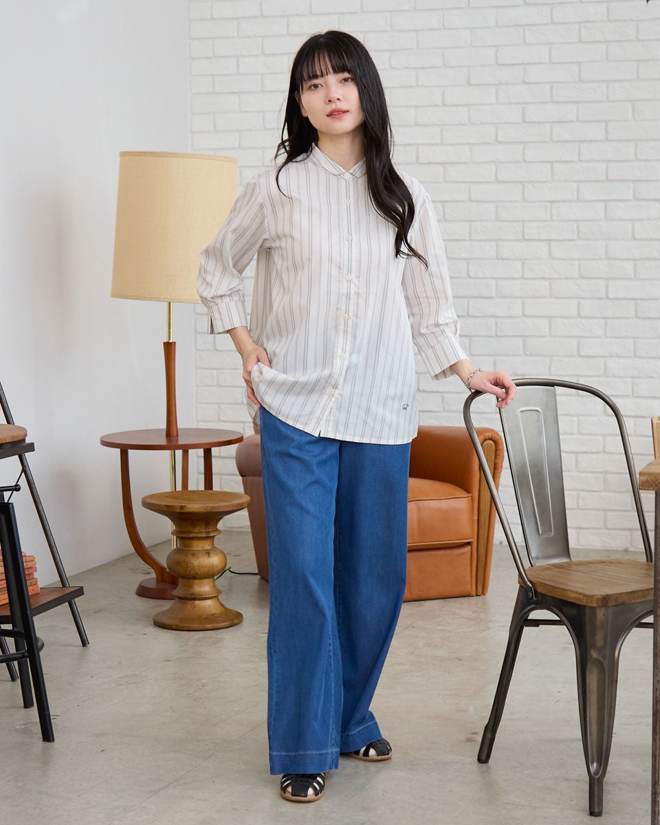 GoldenBear ゴールデンベア テンセルデニムセミワイドパンツ