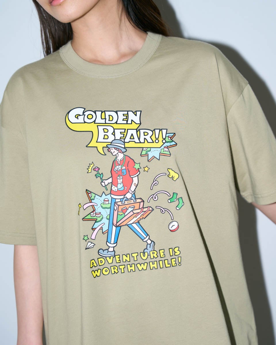 Golden BearプリントTシャツ/YUTAKA NOJIMAコラボレーション