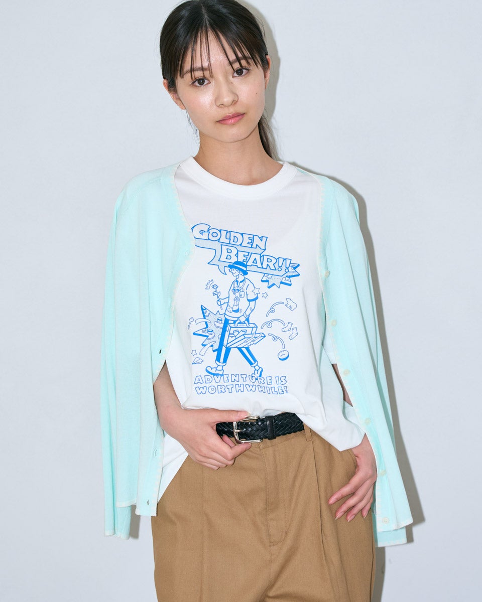 Golden BearプリントTシャツ/YUTAKA NOJIMAコラボレーション