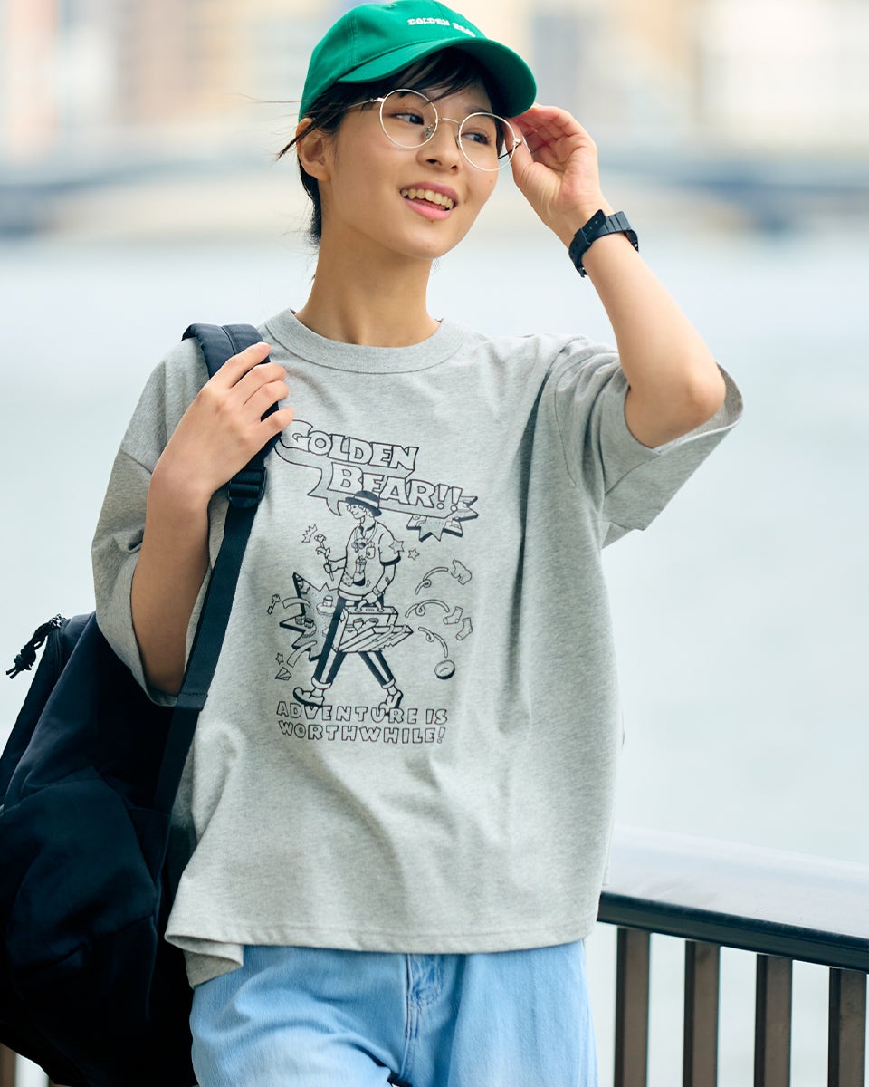 Golden BearプリントTシャツ/YUTAKA NOJIMAコラボレーション