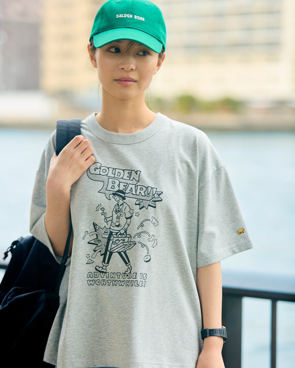 とら様　売却済　美女と野獣　白ブラウス Golden BearバックプリントTシャツ / YUTAKA NOJIMA コラボレーション