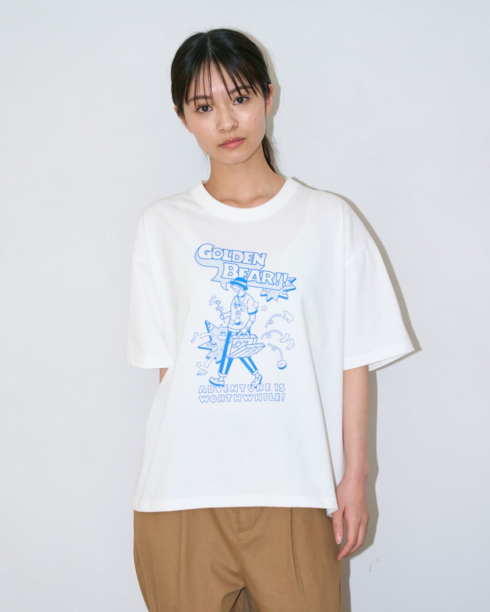 Golden BearプリントTシャツ/YUTAKA NOJIMAコラボレーション