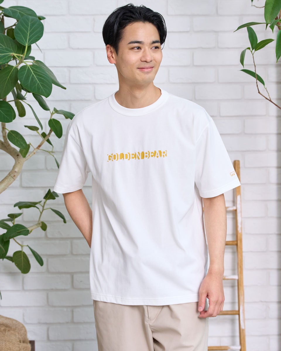 GOLDEN  ホワイト Tシャツ M Golden BearロゴTシャツ | ゴールデンベアストア