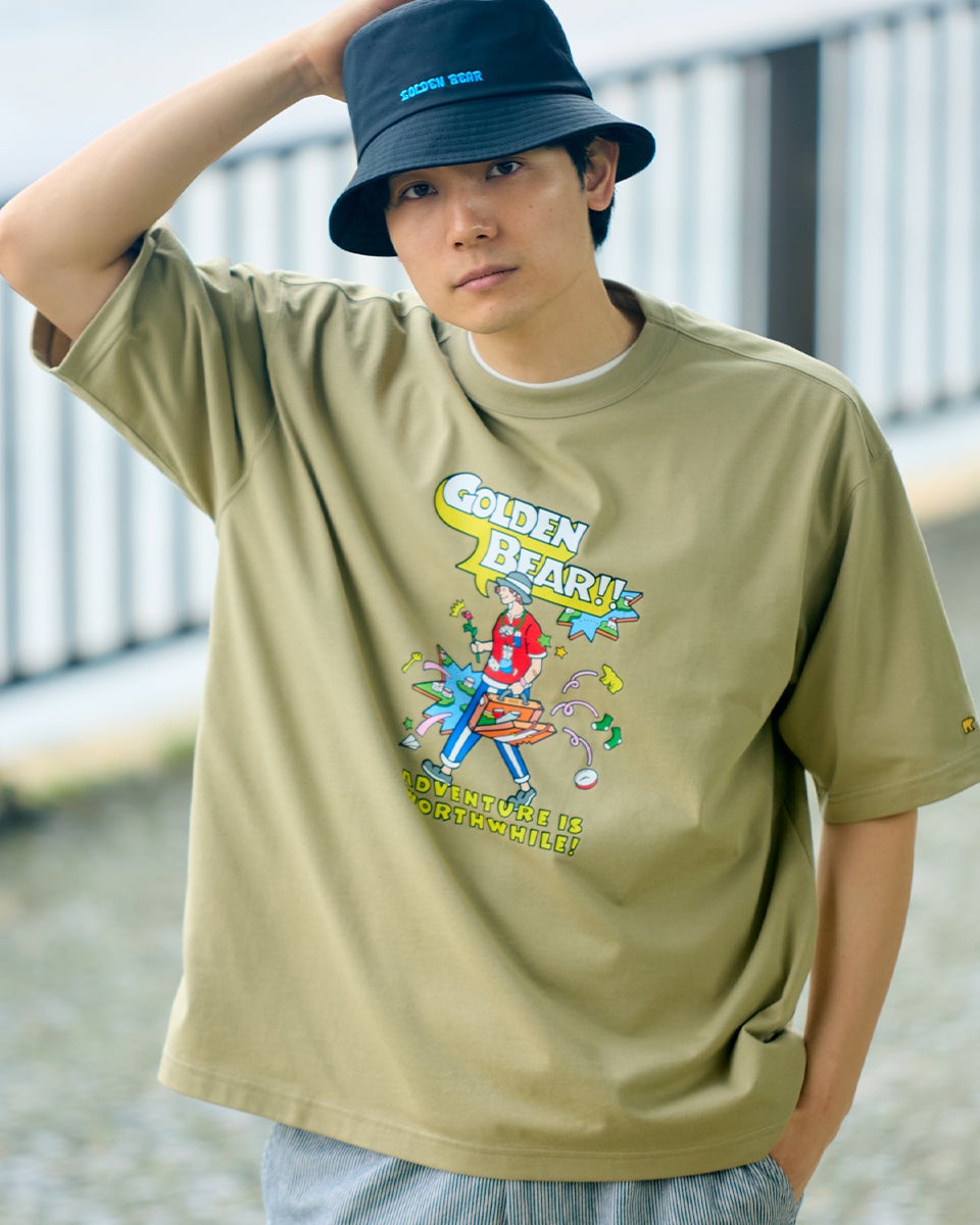 最終値引きACIDMAN　GOLDEN LOGO TEE　ファンクラブ限定カラー Golden BearプリントTシャツ/YUTAKA NOJIMAコラボレーション