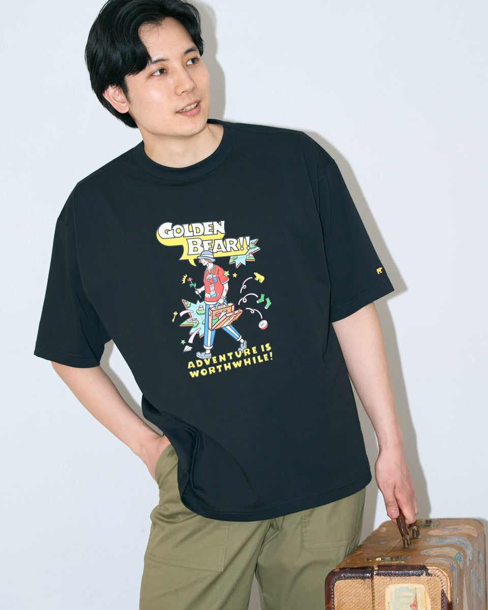 Golden BearプリントTシャツ/YUTAKA NOJIMAコラボレーション