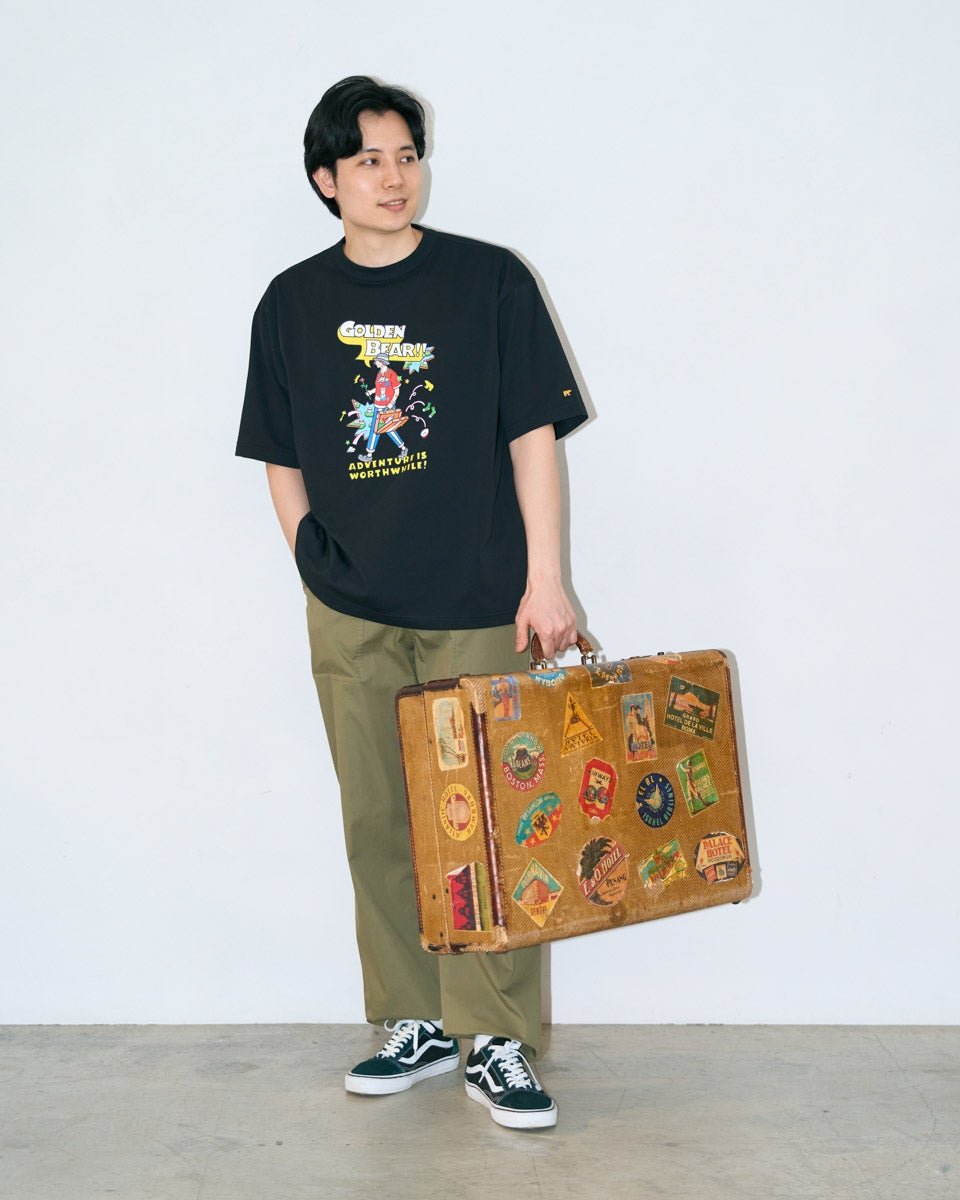 Golden BearプリントTシャツ/YUTAKA NOJIMAコラボレーション