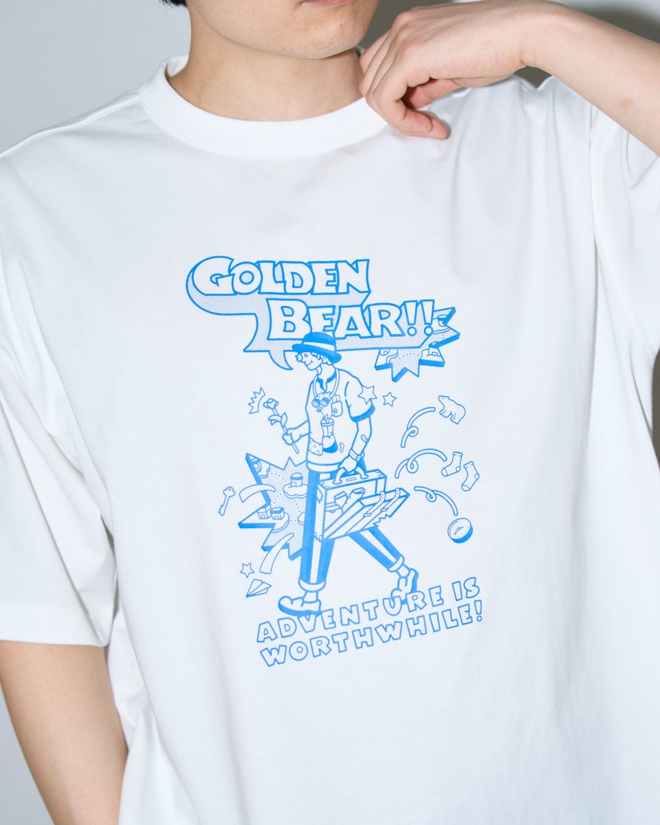 kototaiスタッズコールシャツ Golden BearバックプリントTシャツ / YUTAKA NOJIMA コラボレーション