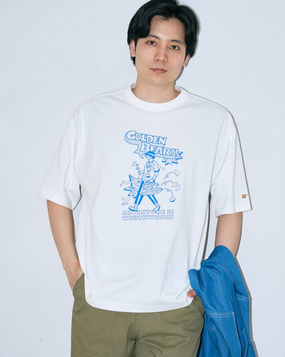 Golden BearプリントTシャツ/YUTAKA NOJIMAコラボレーション