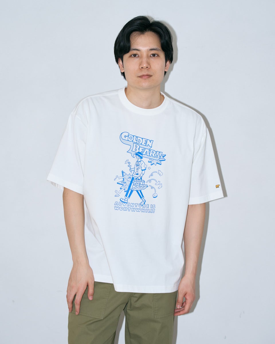 Golden BearプリントTシャツ/YUTAKA NOJIMAコラボレーション