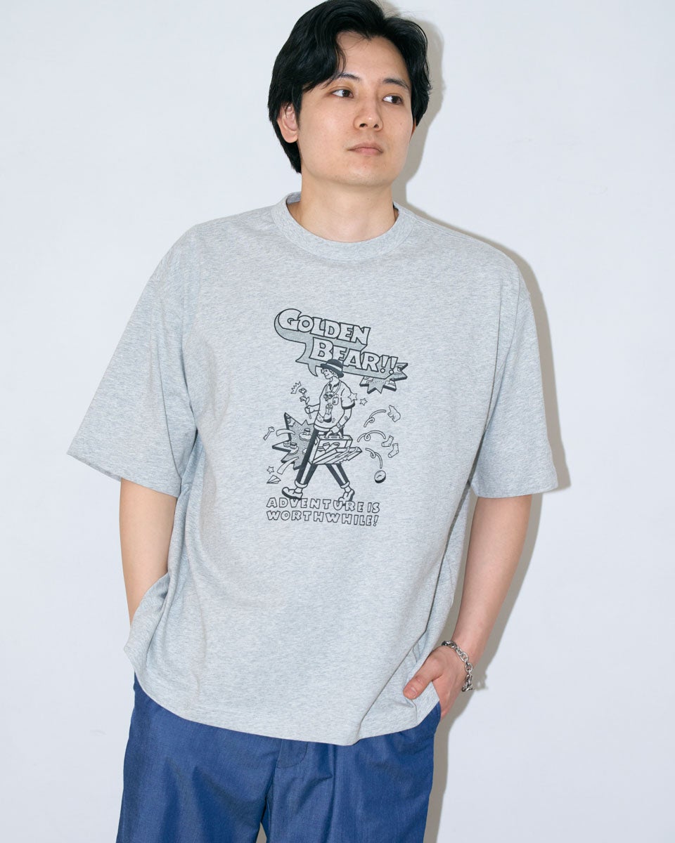 Golden BearプリントTシャツ/YUTAKA NOJIMAコラボレーション