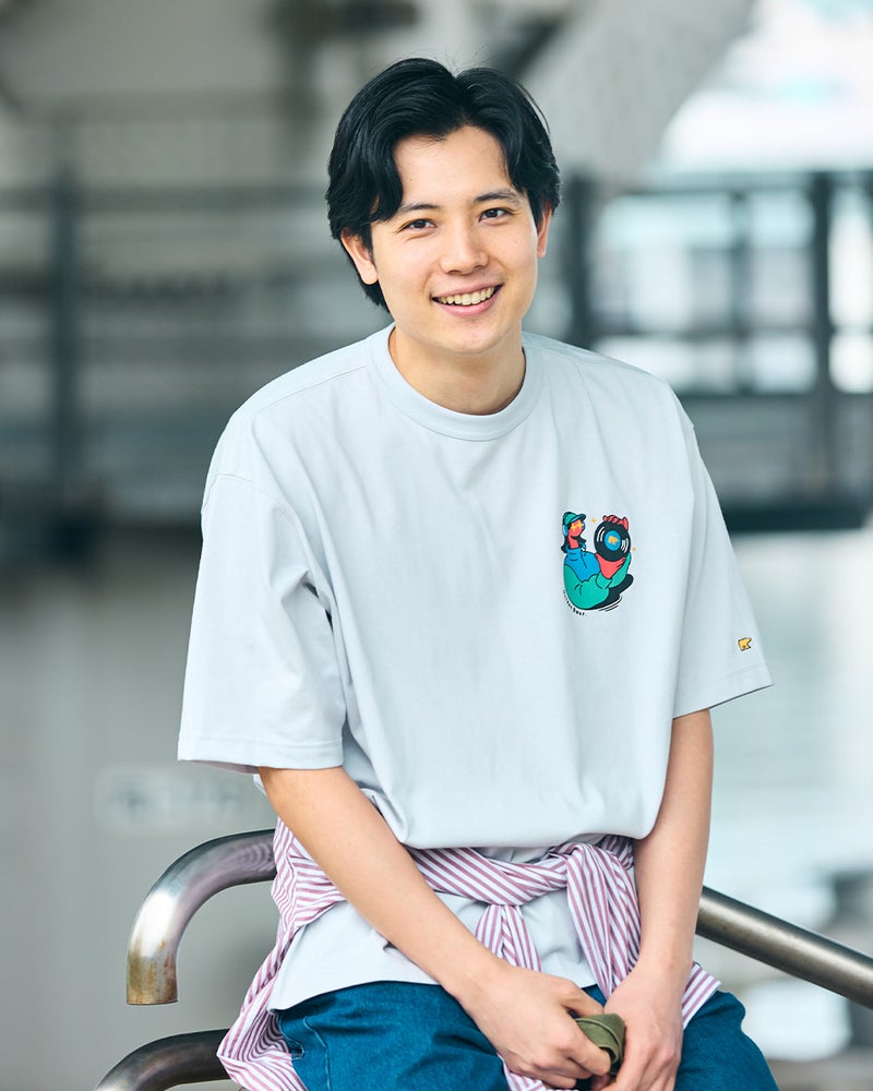 Golden BearプリントTシャツ/サトウリョウタロウ コラボレーション