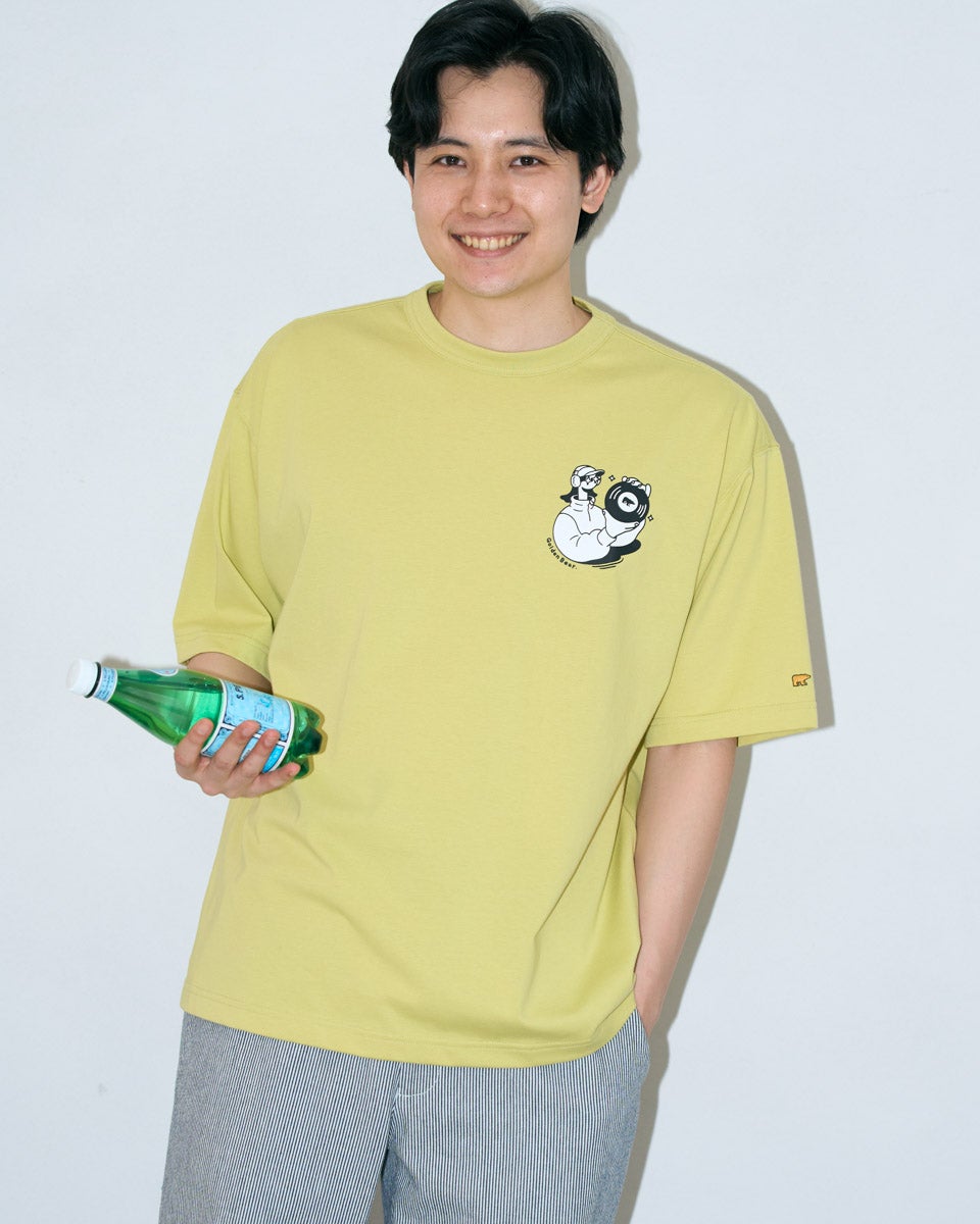 Golden BearプリントTシャツ/サトウリョウタロウ コラボレーション
