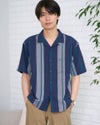 Golden Bear　ゴールデンベア　King Sizeストライプ開襟シャツ