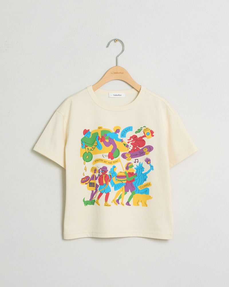 GoldenBear ゴールデンベア グラフィックTシャツ/ IORI KIKUCHI