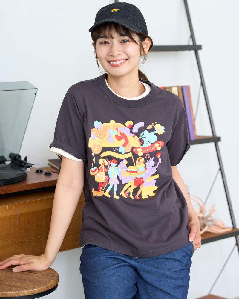 GoldenBear ゴールデンベア グラフィックTシャツ/ IORI KIKUCHI