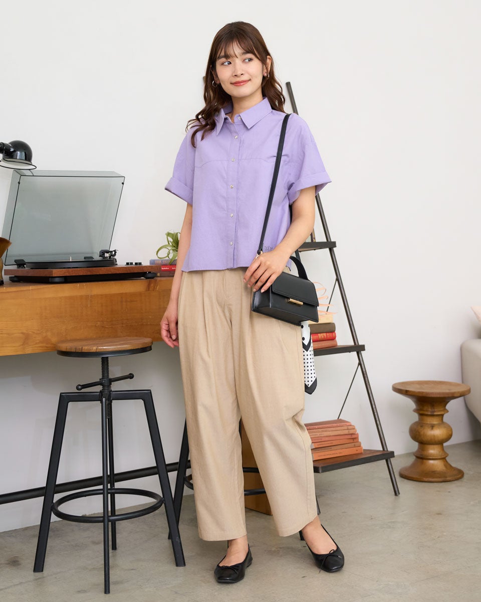 GoldenBear ゴールデンベア 接触冷感タックアンクルパンツ