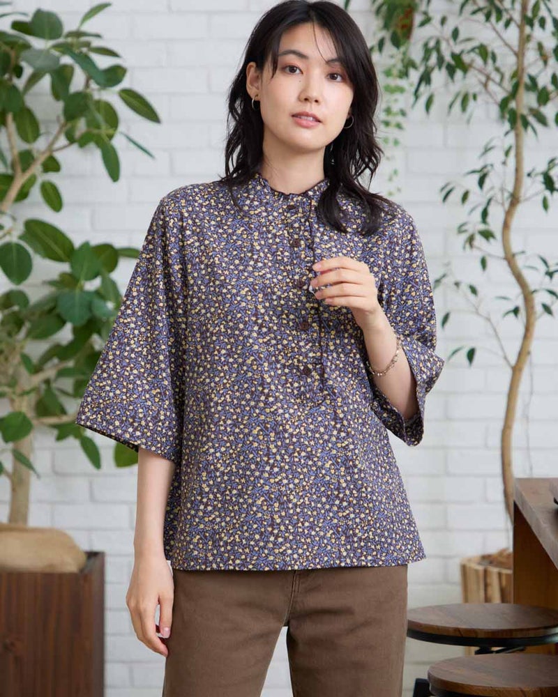 GoldenBear ゴールデンベア 小花プリントブラウス