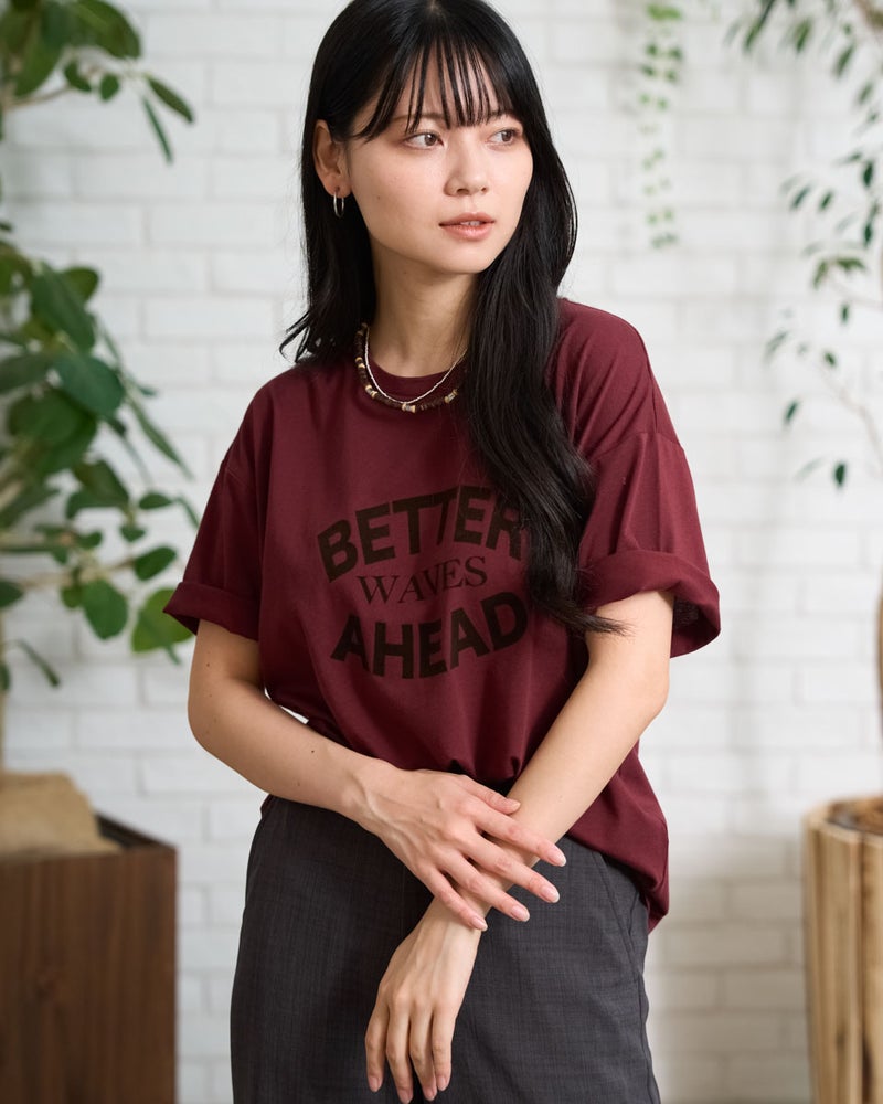 GoldenBear ゴールデンベア フロッキープリントTシャツ