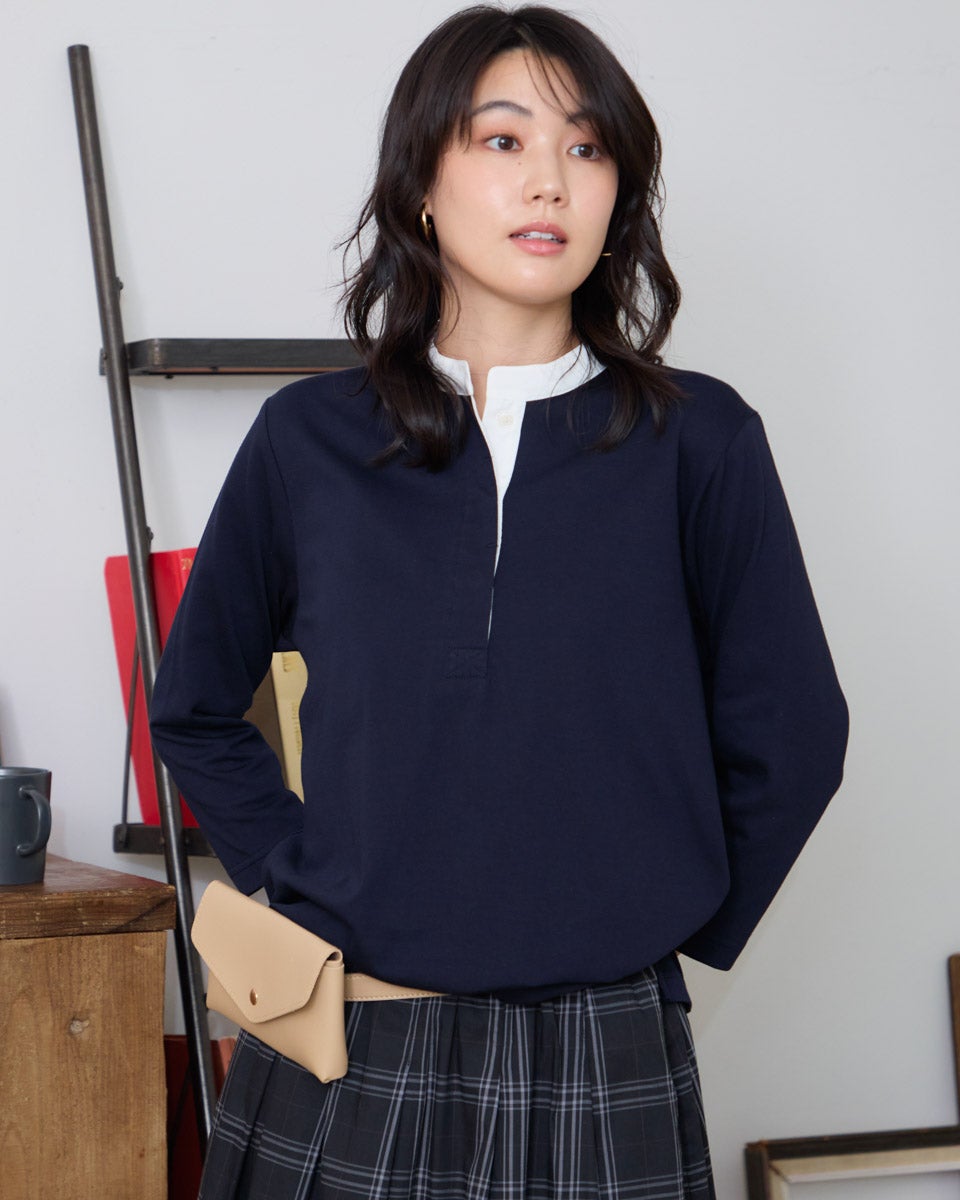 GoldenBear ゴールデンベア ヘンリーネックカットソー