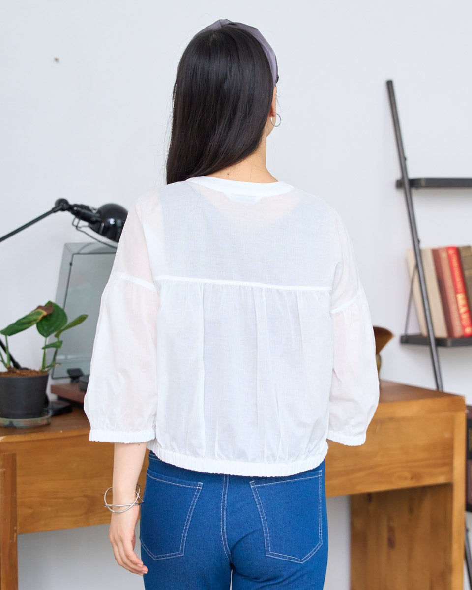 White Labelオーガニックコットンシアーシャツ | ゴールデンベアストア