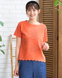 GoldenBear ゴールデンベア 刺しゅう入カットソー