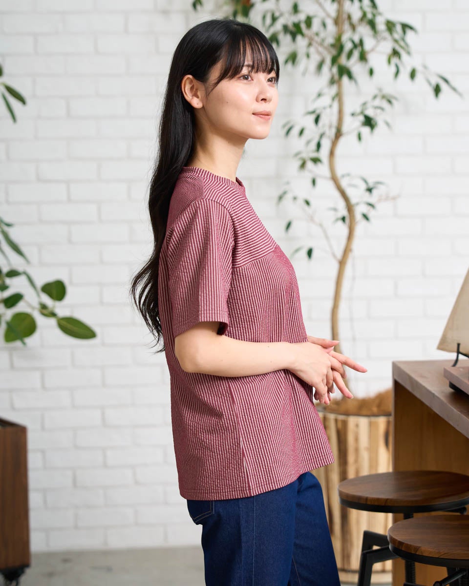 QUEEN SIZE接触冷感シアサッカーTシャツ | ゴールデンベアストア