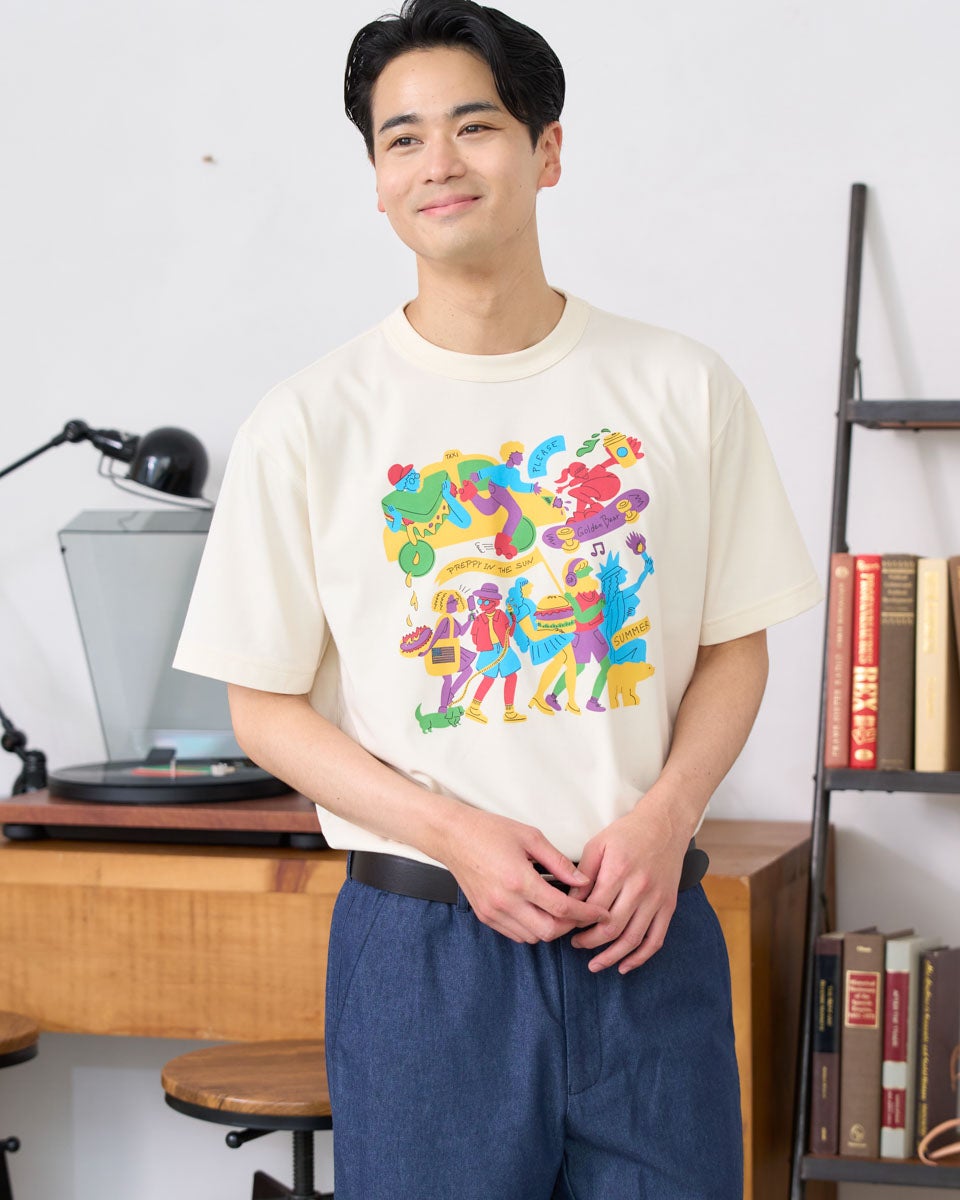 Golden BearベアグラフィックTシャツ/ IORI KIKUCHI | ゴールデンベア