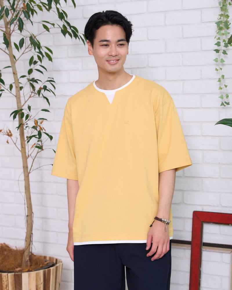 Golden Bear　ゴールデンベア　GB天竺キーネックTシャツ