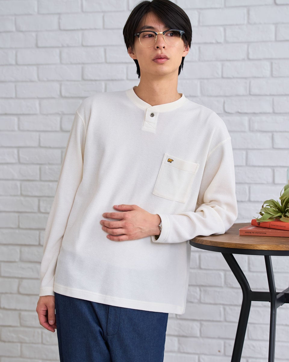 Golden Bear　ゴールデンベア　ヘンリーネックTシャツ