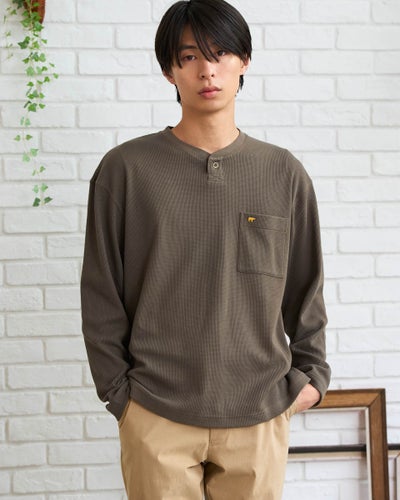 Golden Bear　ゴールデンベア　ヘンリーネックTシャツ